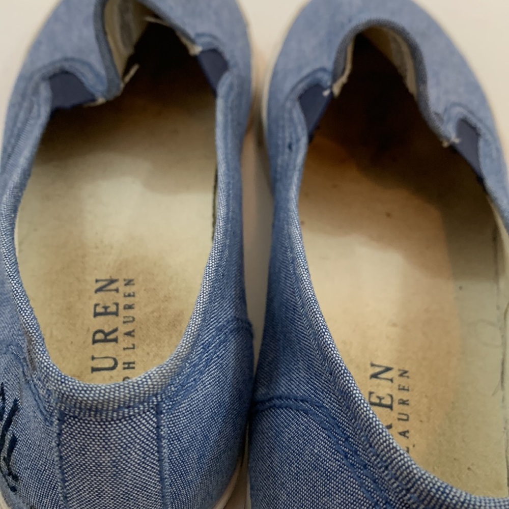 Lauren Ralph Lauren Janis Denim Slip On Sneakers - Picture 7 of 8